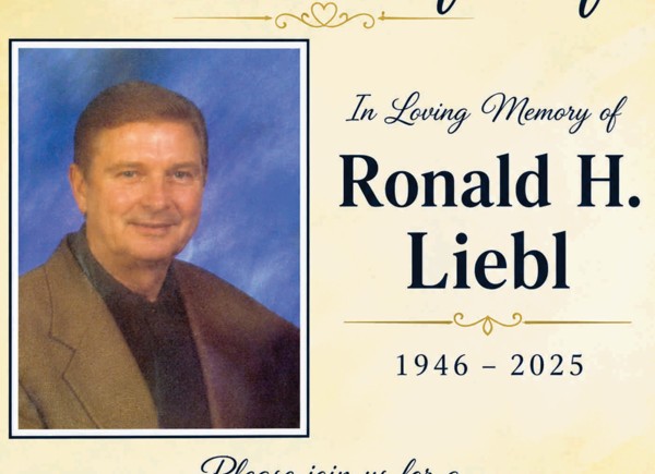 Please join us for a Celebration of Life for Ronald H. Liebl