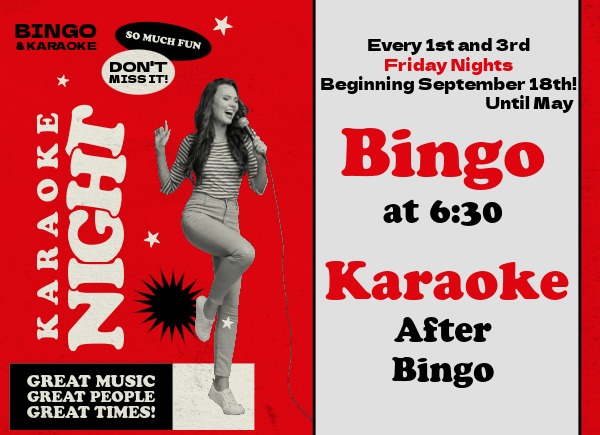 Bingo and Karaoke at the Moorhead American Legion.